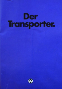 Volkswagen Transporter T3 Modelprogram 1982 Carbrochure (7278)